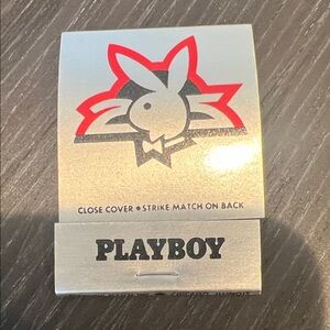 Playboy International 1978 Silver Matchbook  St Louis - new